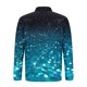 thumbnail image 4 of Blusa y camisa de manga larga con cuello vuelto para hombre, jersey de solapa con cremallera y manga larga, blusa informal estampada para San Valentín, poliéster para hombre, 4 of 5