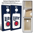 thumbnail image 3 of Skip's Garage Miller Lite Vintage Can Solid Wood Cornhole Board Set, 3 of 6