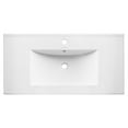 Pierre 30 Single, Open Shelf, Matte Black Metal Frame Bathroom Vanity