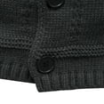thumbnail image 7 of ameIAEA Men's Knit Cardigan Sweater Collar Long Sleeve Buttons Down Casual Sweater with Pockets, 7 of 7