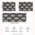 thumbnail image 2 of Yayeee Pillowcase King Size Set of 2 Satin Wrinkle Resistant Envelope Pillow Case, Orange Elegant Geometric, 2 of 8