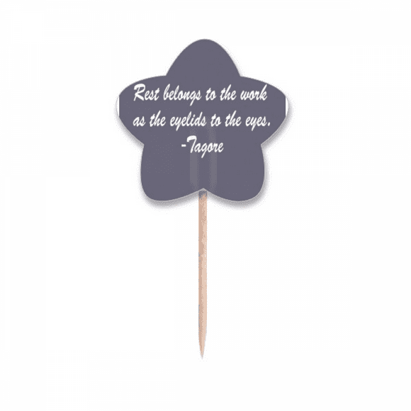 Qoutes Famous People Healing Rest Work Eyelid Eyes Toothpick Flags Star Lable Cupcake Picks
