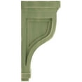 thumbnail image 3 of Ekena Millwork 4 3/4"W x 5"D x 10"H Traditional Recessed Wood Vintage Decor Corbel, Restoration Green, 3 of 6