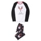 thumbnail image 2 of Pijamas de Navidad Para Hombres de La Familia Trendy Lattice Elk Print Top Pants Suit Parent-Child Wear Dad Odeerbi  ODB188574, 2 of 9