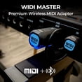 thumbnail image 2 of CME WIDI Master - Adaptador inalámbrico MIDI Bluetooth 5 MIDI DIN 5 - Latencia ultrabaja - División/fusión MIDI - Sintetizador EWI Keytar Pedalboard Teclado de piano digital a MIDI, macOS, iOS, Androi, 2 of 5