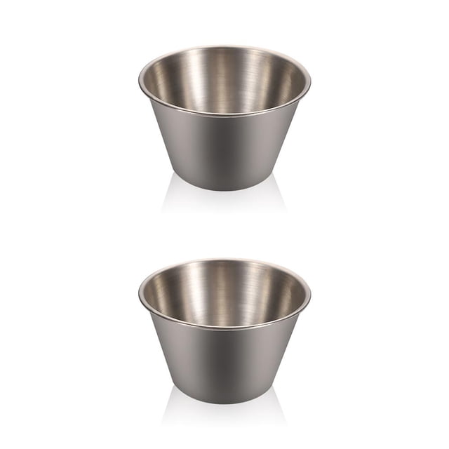 Taza de salsa Wosthever Acero inoxidable Reutilizable Grande y Pequeño