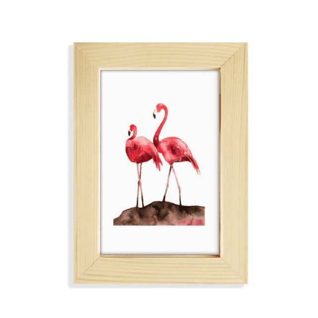 Flango couple Red Love Art Deco Fashion Desktop Display Photo Frame Picture Art Painting 5x7 inch