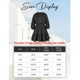 thumbnail image 5 of Girls Dresses,Solid Casual Tiered Swing Midi Dress for Girls 7-8 Years, 5 of 5