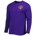 thumbnail image 2 of Men's Concepts Sport Heathered Purple Phoenix Suns Left Chest Henley Raglan Long Sleeve Top, 2 of 3