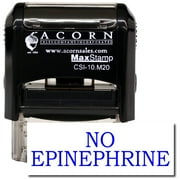 Self-Inking No Epinephrine Stamp with Green Ink