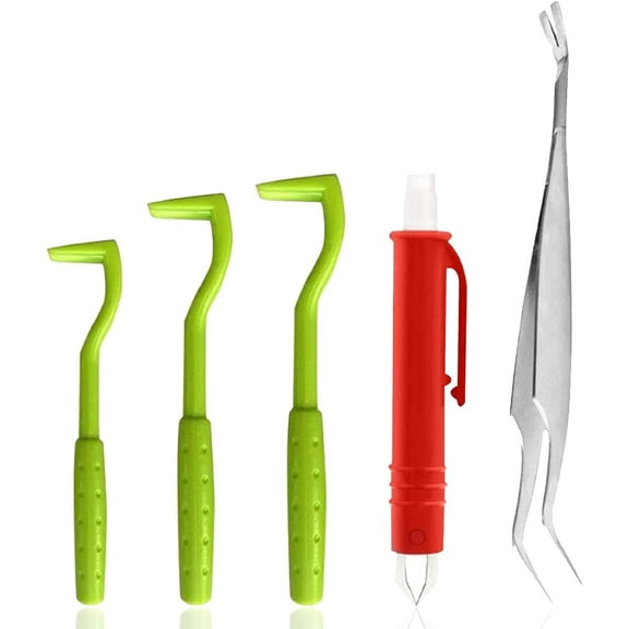 Emlimny 5PCS Tick Removal Tool Tick Picker Flea Removal Tool, Home Sake Tick Remover, Tick Hook Removal Tool Kit Remove Ticks Pet Comb Pet Supplies for Dogs, Cats and Human
