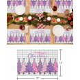 thumbnail image 6 of Christmas Placemats Set of 6 Xmas Trees Christmas Placemats for Dining Table Buffalo Plaid Pink Purple Table Mat Winter Holiday Home Party Kitchen Table Decorations, 6 of 6