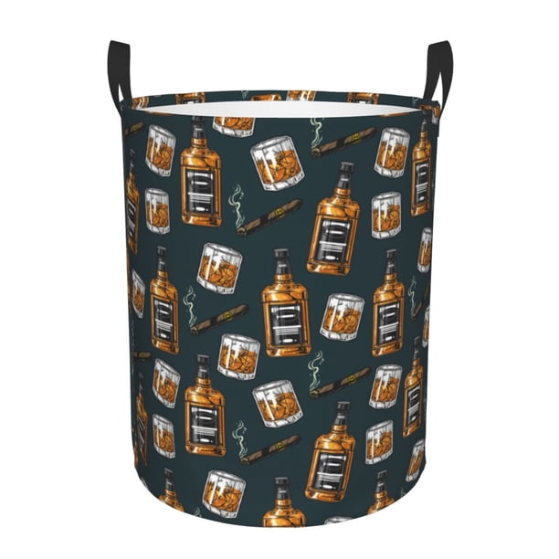 Fotbe Cigar Cesto de Ropa con Asas, Cesto Impermeable de Gran Capacidad, Bolsa de Lavado para Dormitorio, Cesto de Ropa con Ruedas y Asas-Medium