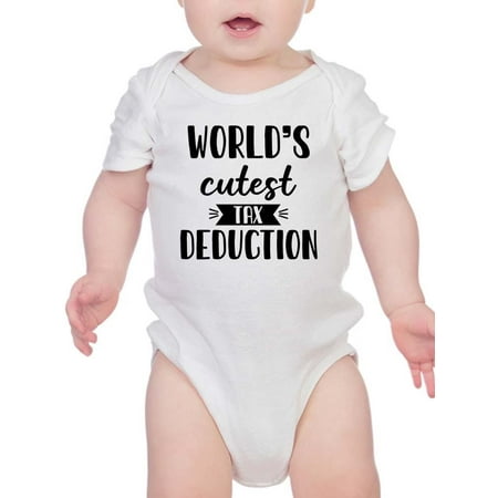 

Smartprints Infants Graphic Tee - World s Cutest Tax Deduction - Regular Fit 100% Cotton