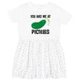 thumbnail image 3 of Inktastic You Had Me at Pickles Girls Toddler Dress, 3 of 5
