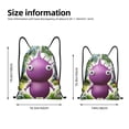 thumbnail image 2 of Zufioo Pikmin Print Sports Cinch Sack Gym String Bags Machine Washable Heavy Duty String Backpack for Men Women-Small, 2 of 6