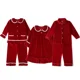 thumbnail image 5 of Pijamas de terciopelo de invierno a juego para hermanos de Ruffkids, pijamas para niños, ropa de bebé para la familia, ropa de estar por casa, conjuntos de pijamas navideños rojos para niños y niñas, 5 of 5