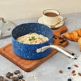 thumbnail image 4 of HLAFRG Kitchen Nonstick Saucepan Set - 1 Qt and 2 Qt Sauce Pan Set with Lid - Multipurpose Pots Set Use for Home Kitchen or Restaurant (Blue Granite), 4 of 5