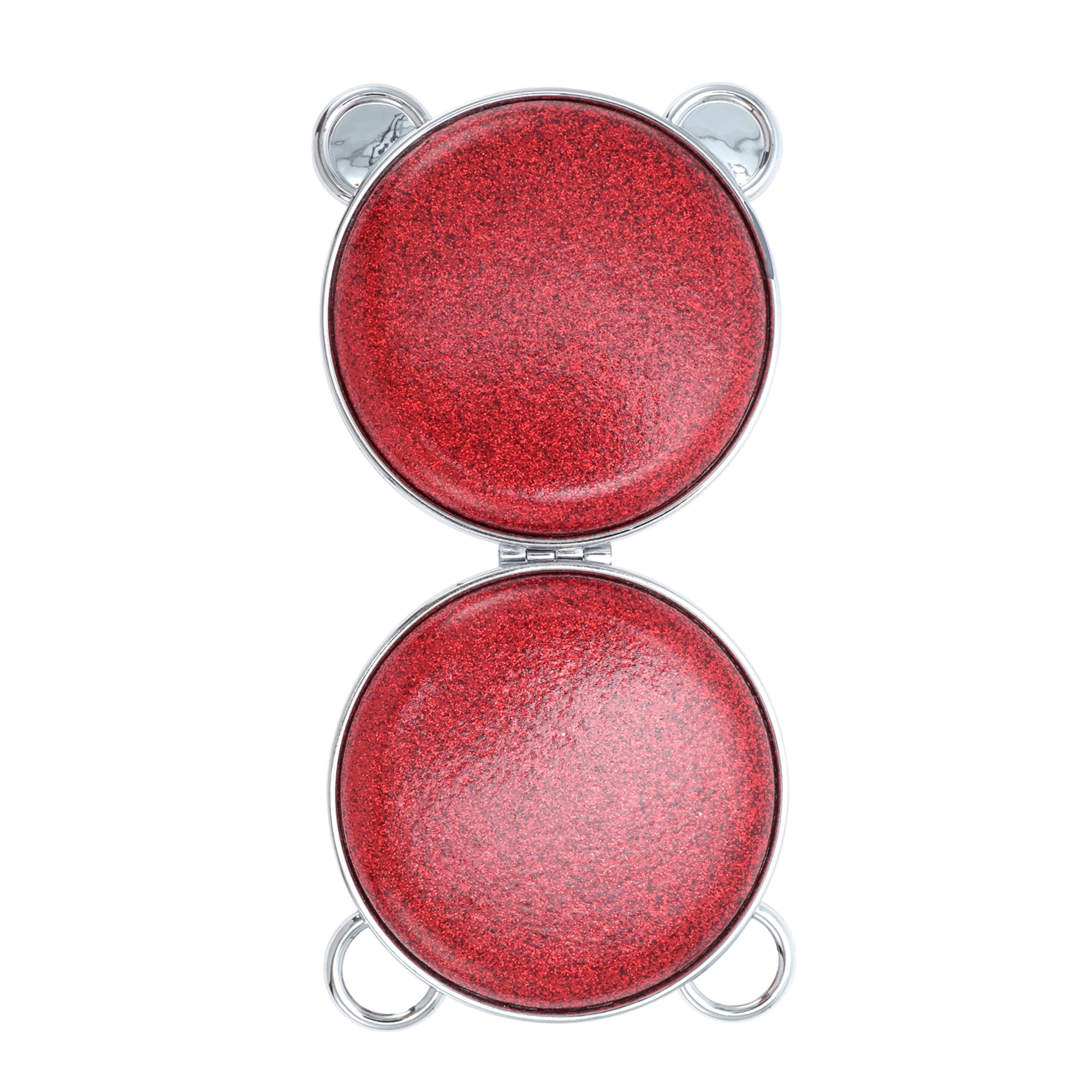 Unique Bargains Bears Style Makeup Mirror 1 Pc Red