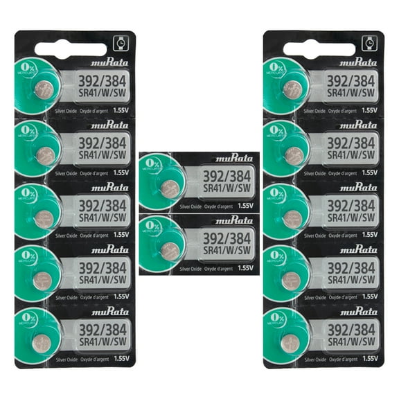 12 MURATA 392 384 SR41SW Watch Batteries
