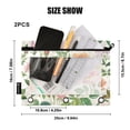 thumbnail image 3 of ALAZA 2 Pack Pencil Pouch Botanical Rose Flower Pencil Case for 3 Ring Binder Clear Window Pencil Bag Organizers, 3 of 6