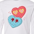 thumbnail image 4 of Inktastic Groovy Valentine Vibes Valentines Day Long Sleeve Youth T-Shirt, 4 of 5