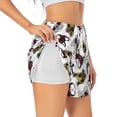 thumbnail image 3 of Lsque Bulldog Sunglasses Face Printed Women's Running Shorts with Liner Pockets,Elastic Quick Dry Workout Athletic Gym Yoga Shorts,Womens High Waist Shorts-XX-Large, 3 of 9