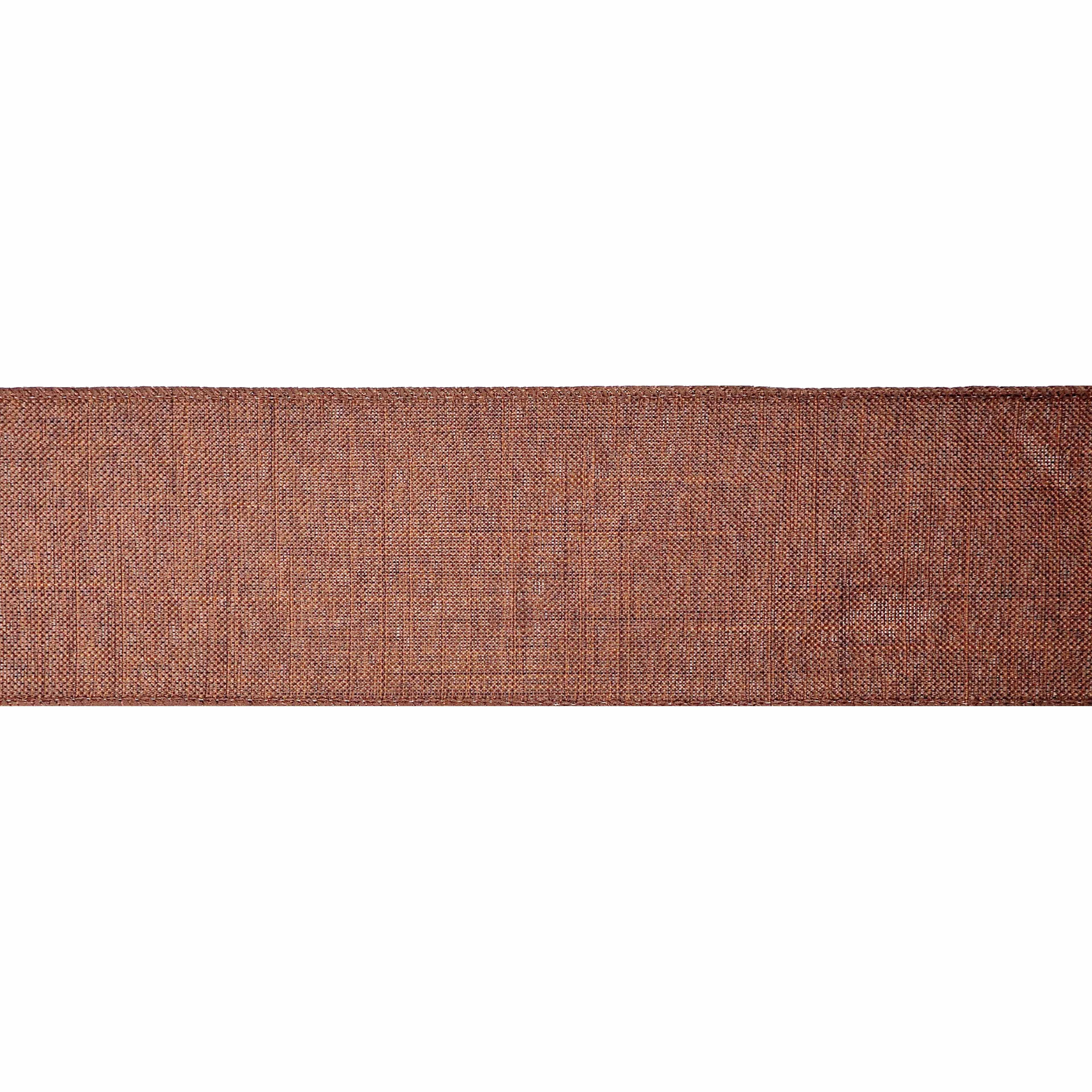 12 Pack: 2.5" x 25ft. Faux Linen Wired Ribbon by Celebrate It Decor