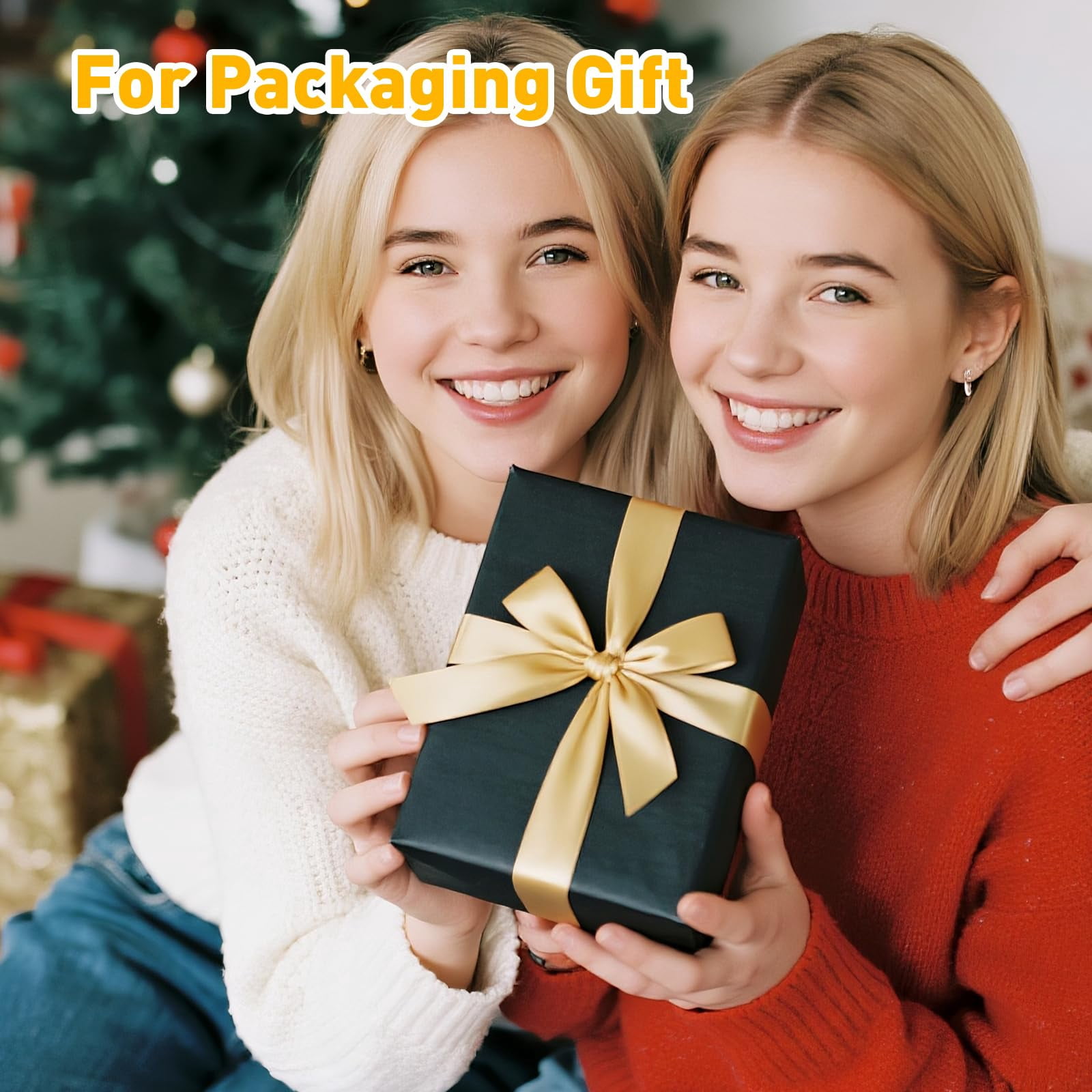 Black Gift Wrap Tissue Paper 600 Sheets 14 x 20 Inch Craft and Gift Packaging