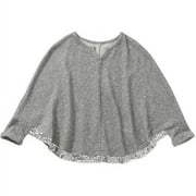 Derek Heart Girls' Rolled Sleeve Poncho