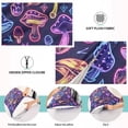 thumbnail image 3 of Neon Little Mushrooms Plush Pillow Cases Standard Size Ultra Soft Warm Pillowcases with Zipper 20"x26", 3 of 9