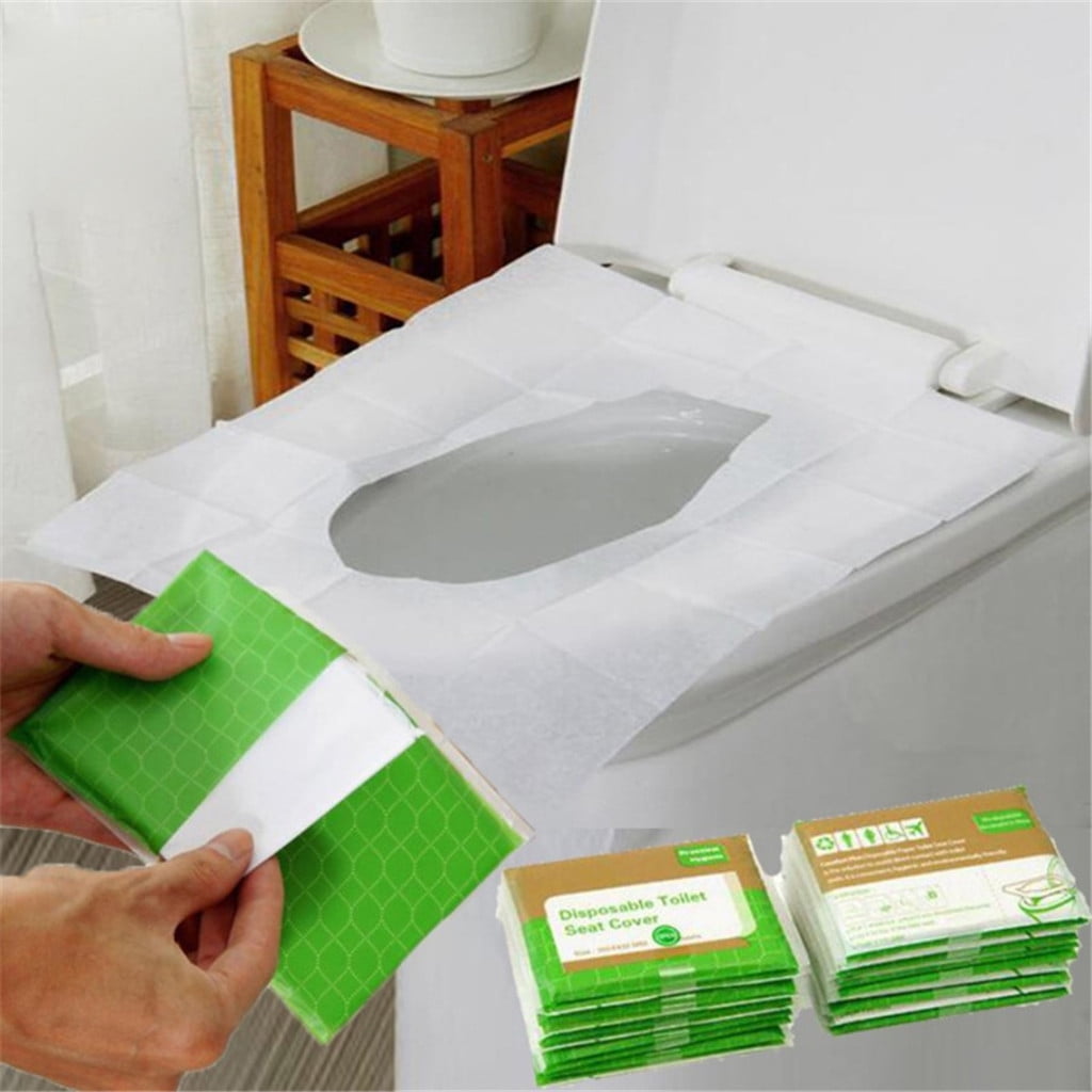 500 Sheets Toilet Seat Covers Disposable Flushable Half Fold Travel Lightweight 