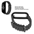 thumbnail image 3 of Correa de Reloj de Silicona con Funda Protectora de Parachoques de Acero Inoxidable Accesorio de Banda Deportiva Ajustable de Silicona Suave Apto para Band 7 ANGGREK Otros, 3 of 8