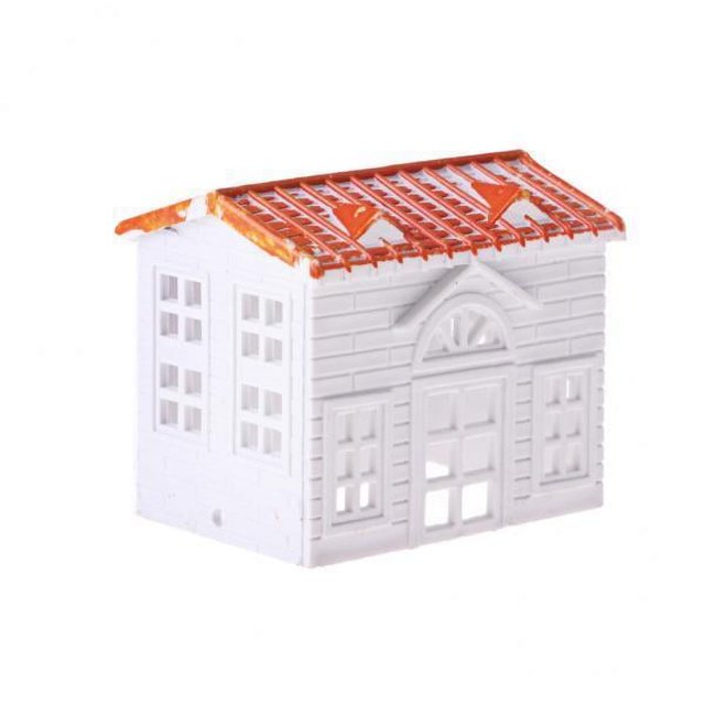 3xcasa Peque?a Villa Modelo DIY Construcción Accesorios De Escena De Arena