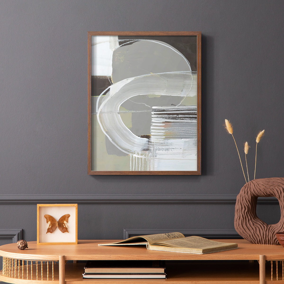Arching Neutrals II in Paper Solid Wood 8 x 10 Framed Print