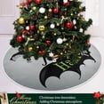 thumbnail image 6 of FMSHPON Halloween Bat Xmas Christmas Tree Skirt Stand Mat for Holiday Party Decoration Indoor Outdoor 48 inches, 6 of 6