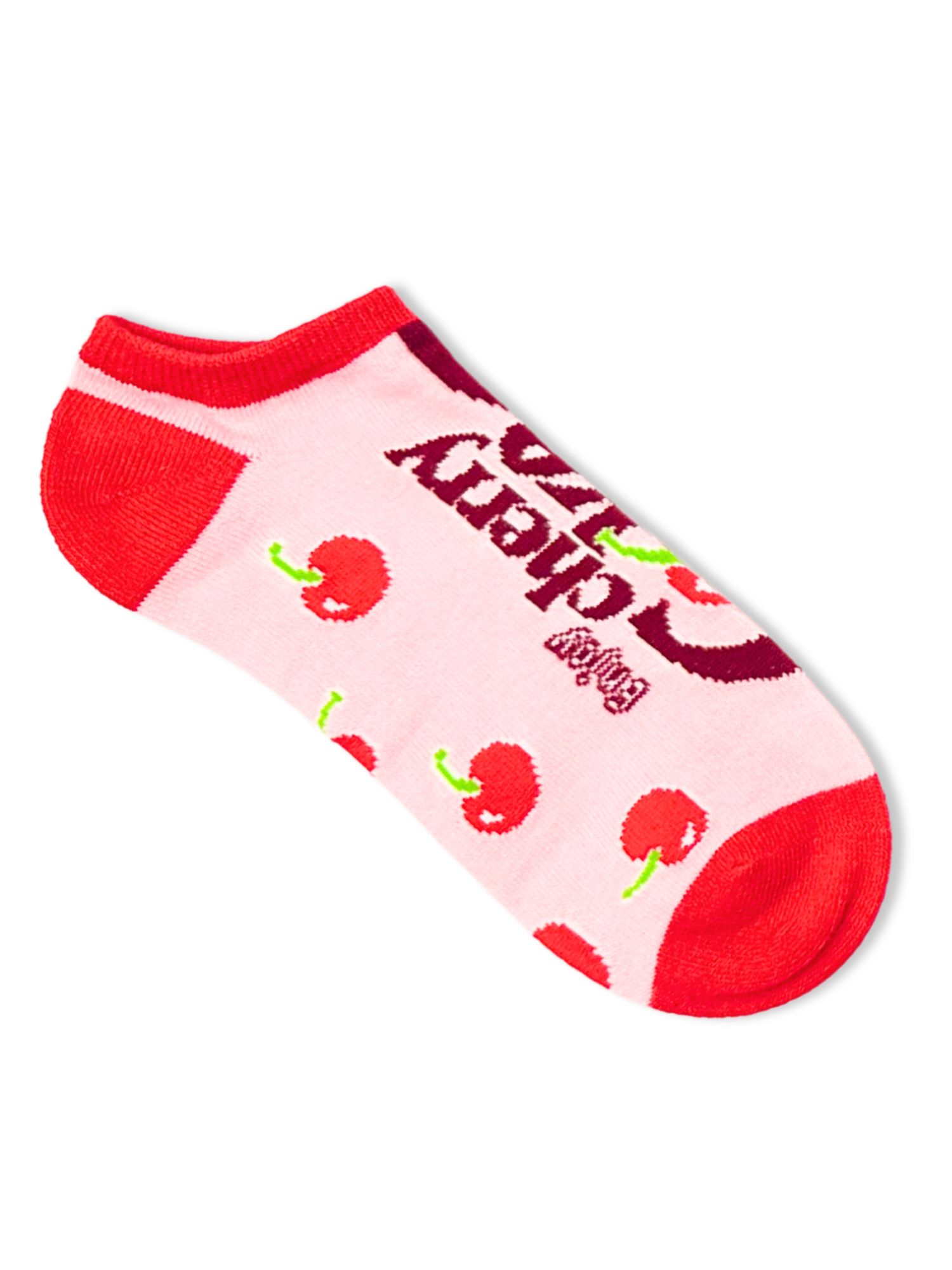 Cherry Coke Women's No-Show Socks, 3-Pack, Size 4-10
