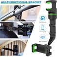 thumbnail image 4 of QUETO Rearview Mirror Car Phone Holder Universal 360 Degree Rotating Phone Holder for All Smartphones（Green), 4 of 7