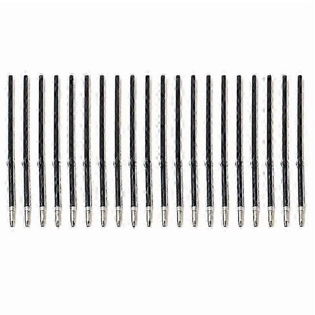 School Office Bullet Ball Point Pen Refill Ball-point Pen Replacement Black 20pcs