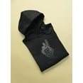 thumbnail image 3 of Retro Laser Grid Hand Hoodie Women -Image by Shutterstock, Female x-Large, 3 of 4