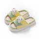 thumbnail image 1 of Zapatillas de lino de primavera para mujer, de suela gruesa, modernas, para el hogar, con dibujos animados, prácticas zapatillas de algodón, 1 of 3