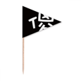 thumbnail image 1 of Cure-Dents Caractère Chinois Rigolot Triangle Toppers de Cupcake Drapeau, 1 of 3