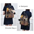 thumbnail image 4 of FORMRS Women's Travel Backpack Purse Anti-Theft Hidden Pockets Casual Shoulder Bag, Colorful Skeleton with Cloud, 4 of 7