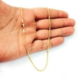thumbnail image 3 of 14K Yellow Gold Forsantina Cable Link Necklace Chains 1.5MM-3MM, Real 14K Gold, Next Level Jewelry, 3 of 4