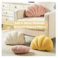 thumbnail image 4 of Seashell Throw Pillows Shell Shaped Pillow White Sea Shell Pillows for Bed Seashell Decorative Pillow Soft Plush Pillow Sea Couch Decoration(18 X 13 inch), 4 of 6
