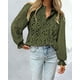 thumbnail image 4 of Blusa PRETTYGARDEN Mujer Cuello en V con Encaje y Botones Manga Larga Talla M, 4 of 6