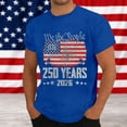 thumbnail image 2 of FUZHIQ American 250 Anniversary Shirt for Mens Usa Flag Print Cotton Blend 4th Of July Shirt Retro Crew Neck Short Sleeve T-Shirt, 2 of 5