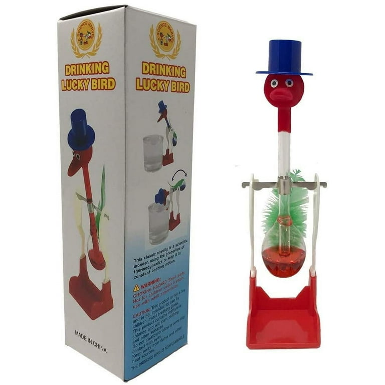 Drinking Bird Perpetual Motion (2 Pack) The Original Vintage Retro Magic  Sippy Dipping Bird A Science Wonder Wholesale Bulk Set of 2-The Incredible