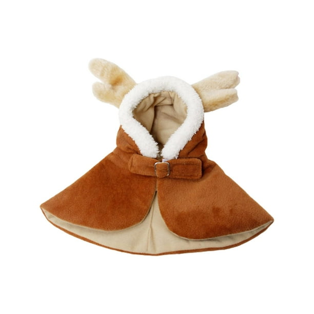 Disfraz de ciervo para Cosplay de gato, capa, sombrero, capa cálida de felpa, ropa de , ropa para vacaciones, accesorios de disfraces,