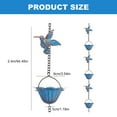 thumbnail image 5 of Functional Hummingbird Rainwater Guide Chain For Soil Protections And Outdoor Yard Decorative Rain Chain Rain Catcher, 5 of 9